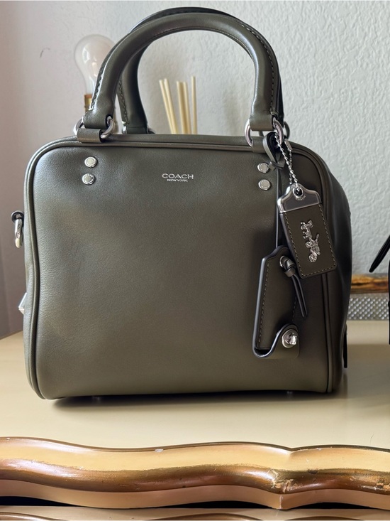 Coach Handbags - COACH Rogue Cube 20 olive green